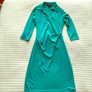 Nicole Miller Collection turquoise dress large